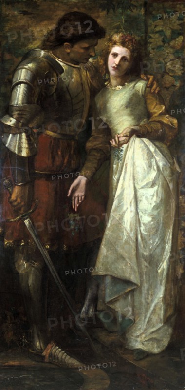'Ophelia and Laertes' (or 'Ophelia Here is Rosemary'), 1879.  Artist: William Gorman Wills