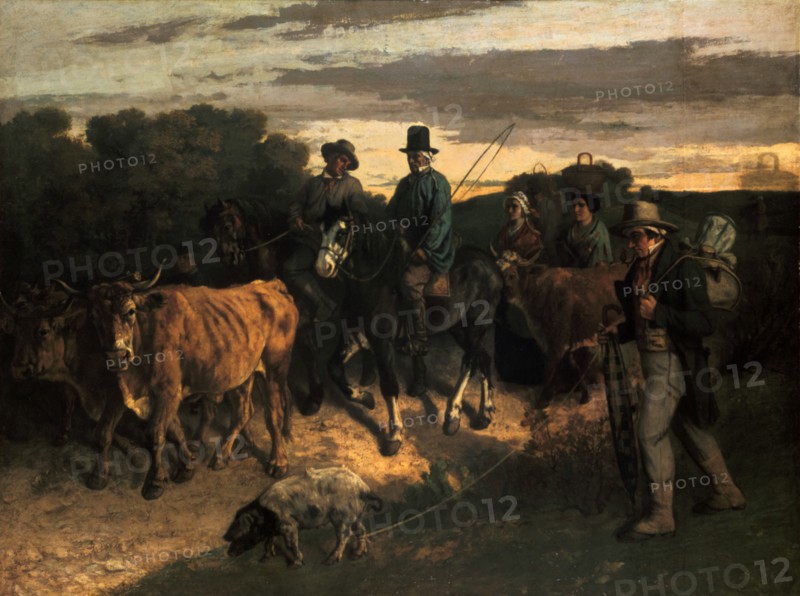 'The Farmers of Flagey' ('Les Paysans de Flagey'), 1855. Artist: Gustave Courbet