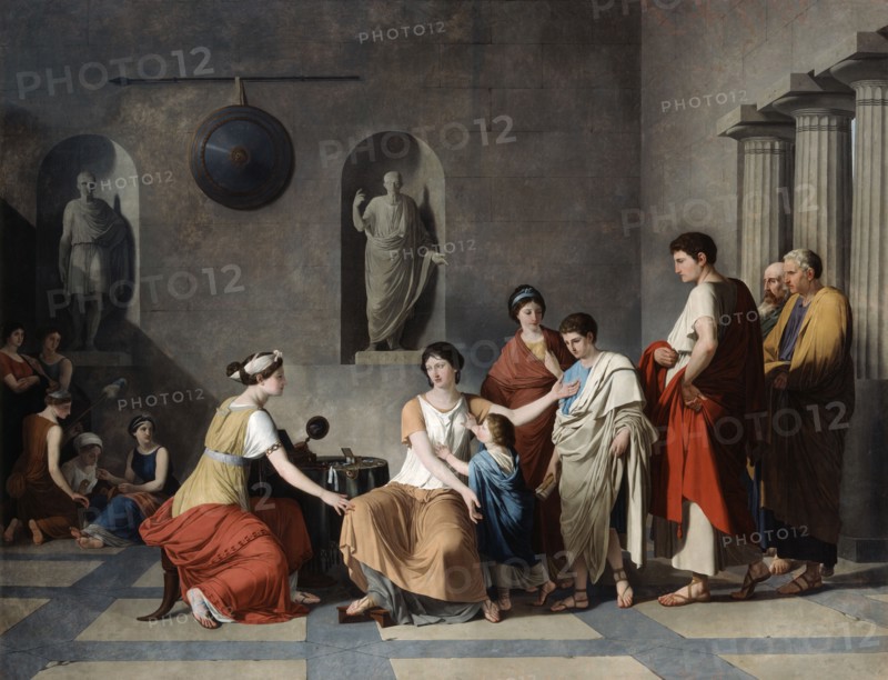 'The Mother of the Gracchi', c1780. Artist: Joseph Benoit Suvee