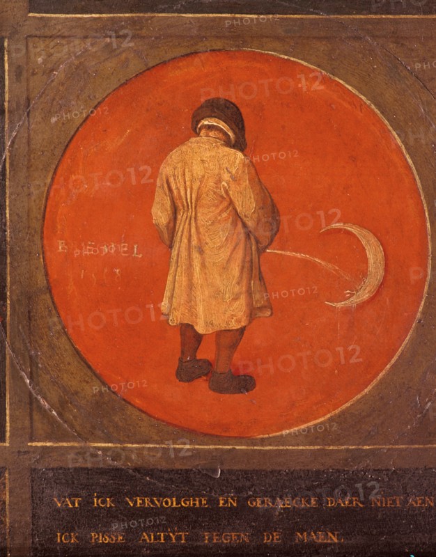 'Whatever I do, I do not Repent, I Keep Pissing against the Moon', c1558-1560. Artist: Pieter Bruegel the Elder