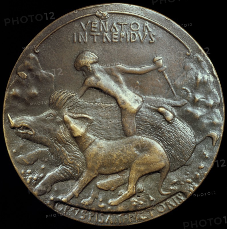Medallion of Alfonso V Aragon, King of Naples and Sicily, 15th century. Artist: Pisanello
