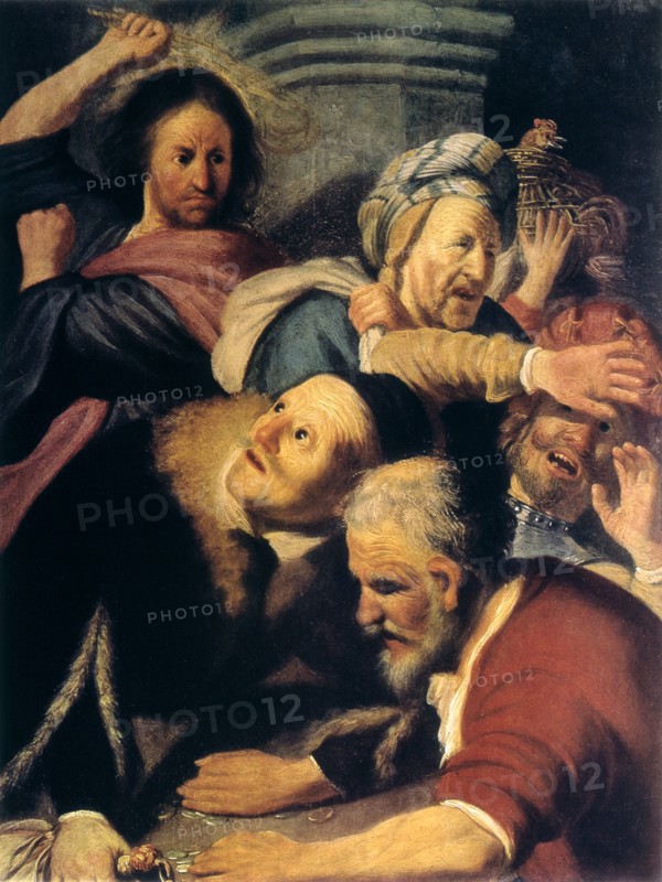 'Christ Drives the Money-Changers from the Temple', 1626. Artist: Rembrandt Harmensz van Rijn