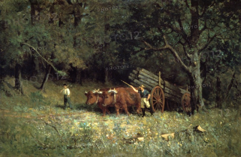 'Driving Home the Cows', 1881.  Artist: Edward Mitchell Bannister