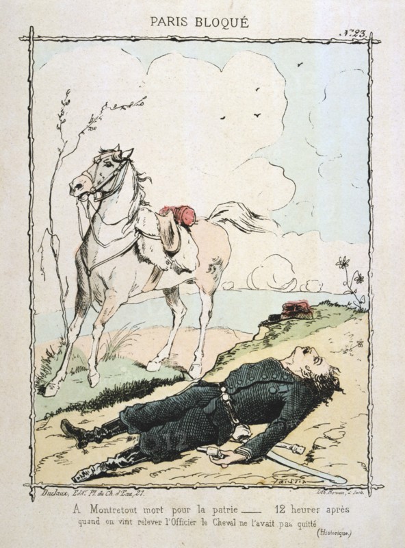 Paris besieged, 1870-1871.  Artist: Anon