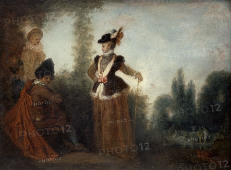 'The Adventuress', c1717. Artist: Jean-Antoine Watteau