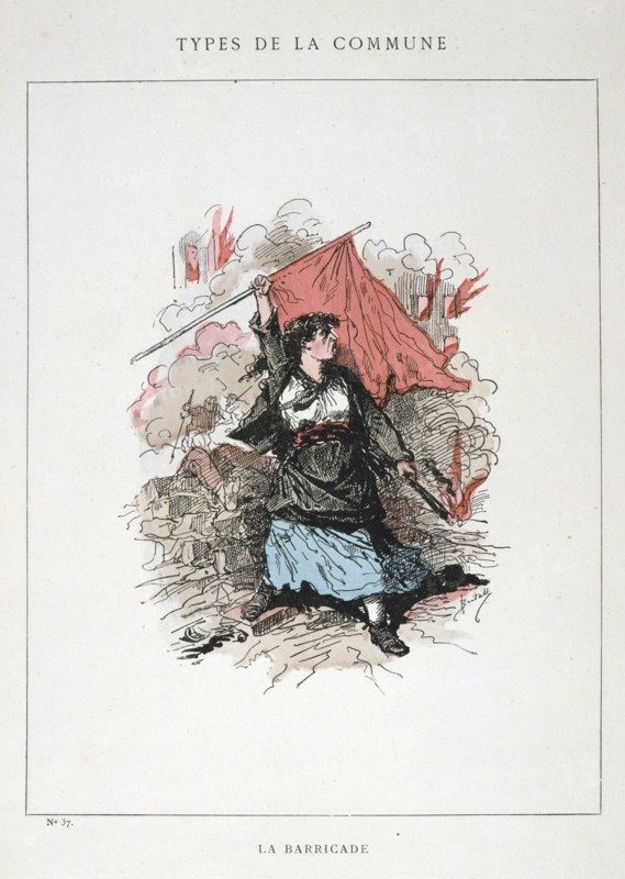 'La Barricade', Paris Commune, 1871. Artist: Anon