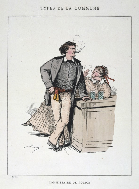 'Commissaire de Police', Paris Commune, 1871.  Artist: Anon