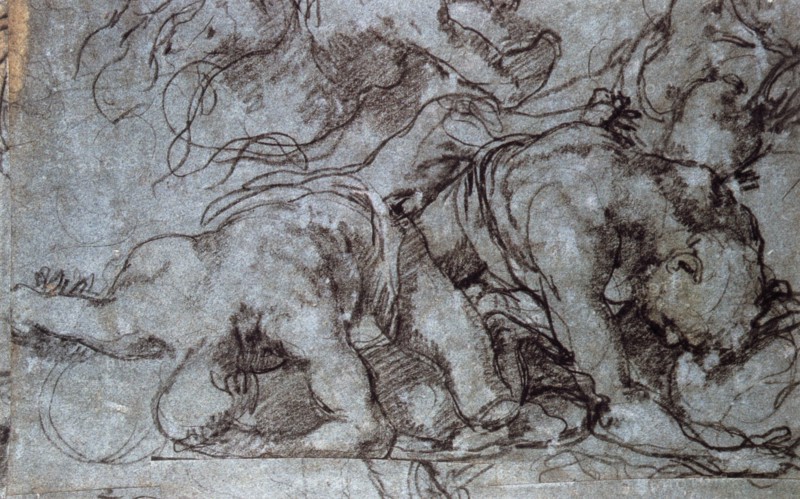 'The Fighters', 16th century.  Artist: Taddeo Zuccaro