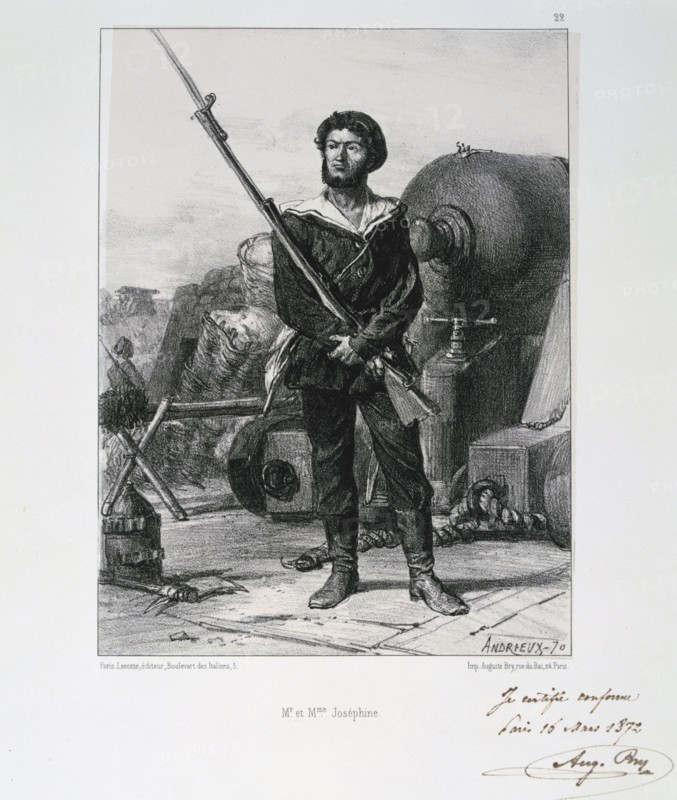 'M et Mme Josephine', Siege of Paris, Franco-Prussian War, 1870 (1872). Artist: Auguste Bry