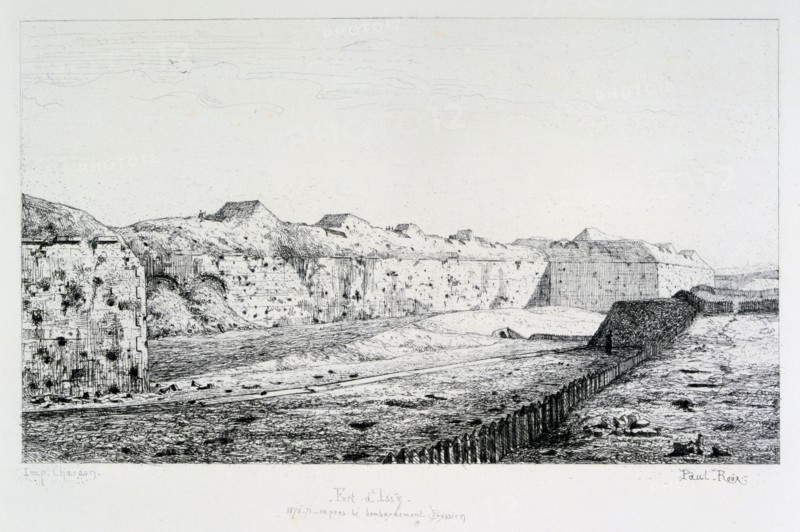 Fort d'Issy, Siege of Paris, 1870-1871. Artist: Paul Roux