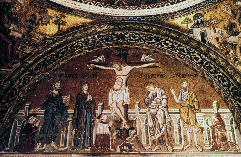 'The Crucifixion', St Mark's Basilica, Venice, Italy. Artist: Anon