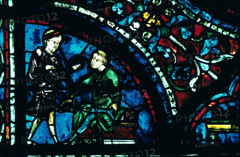Stained glass, Chartres Cathedral, Chartres, France. Artist: Unknown