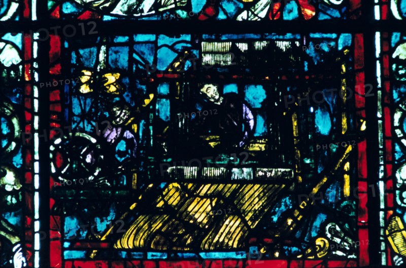 Stained glass, Chartres Cathedral, Chartres, France. Artist: Unknown