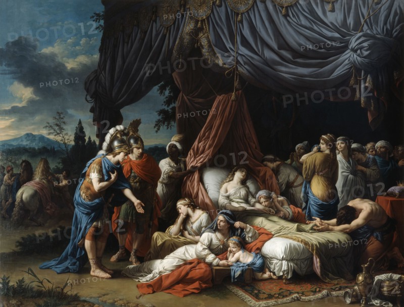 'The Death of the Woman of Darius', 1785. Artist: Louis Jean Francois Lagrenee