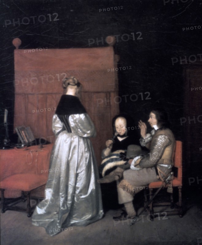 'Paternal Admonition', 1654-1655. Artist: Gerard Terborch II