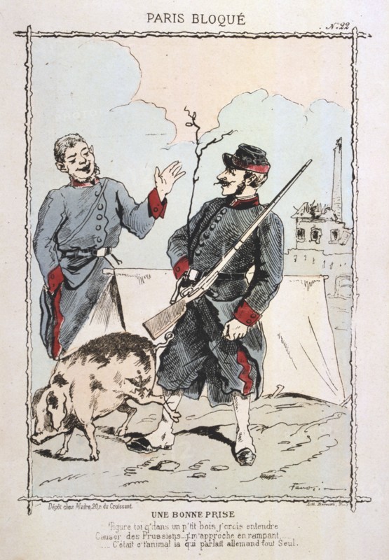 'Une Bonne Prise', 1870-1871. Artist: Anon