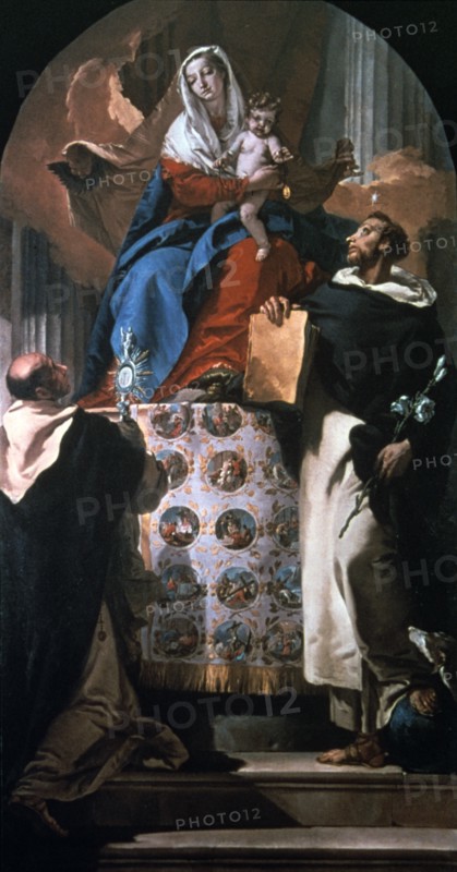 'Virgin and Child with Saint Dominic and Saint Hyacinth', 1740-1750. Artist: Giovanni Battista Tiepolo