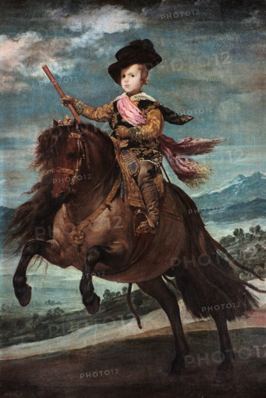 'Prince Baltasar Carlos on Horseback,' 1635-36.  Creator: Diego Velasquez.