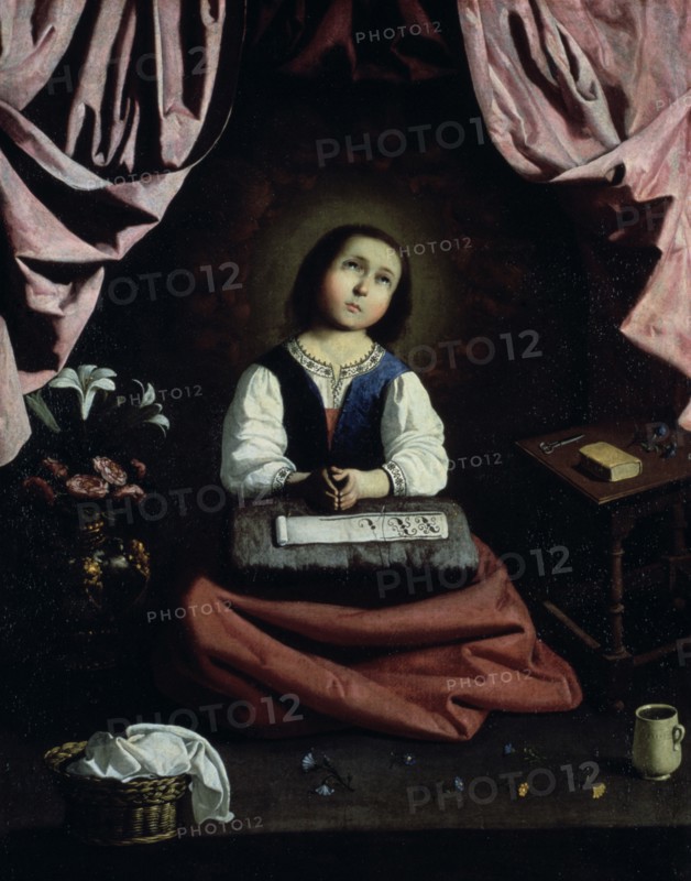 'The Young Virgin', c1632-33. Artist: Francisco de Zurbarán