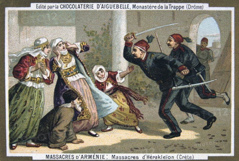 Massacres of Heraklion (Crete), 1895. Artist: Unknown