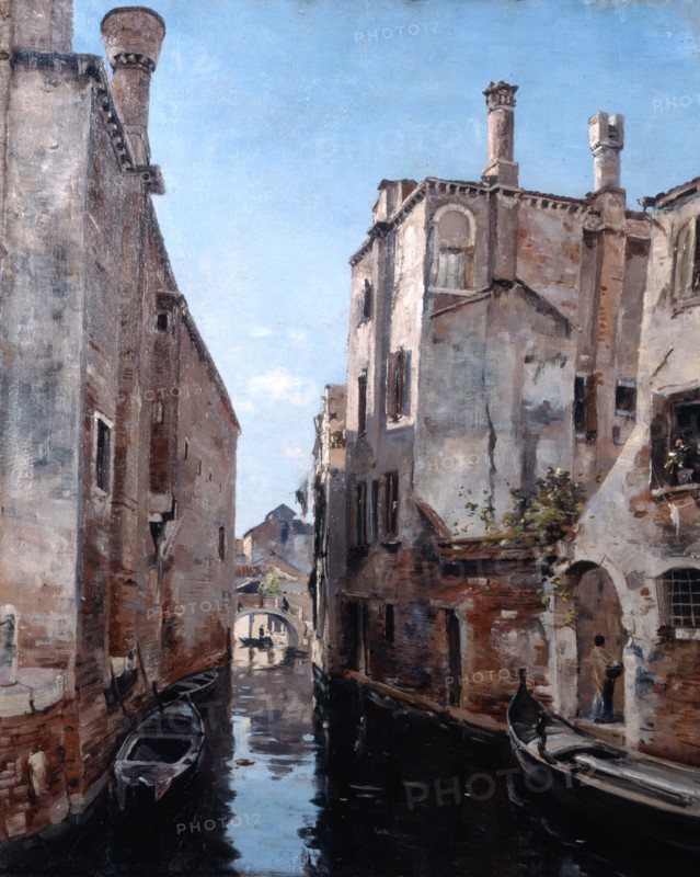'Surroundings of the Church San Sebastian, Venice', 1892.  Artist: Emmanuel Lansyer