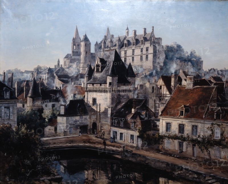 'The Port of Cordelieres and Castle Loches', 1891.  Artist: Emmanuel Lansyer