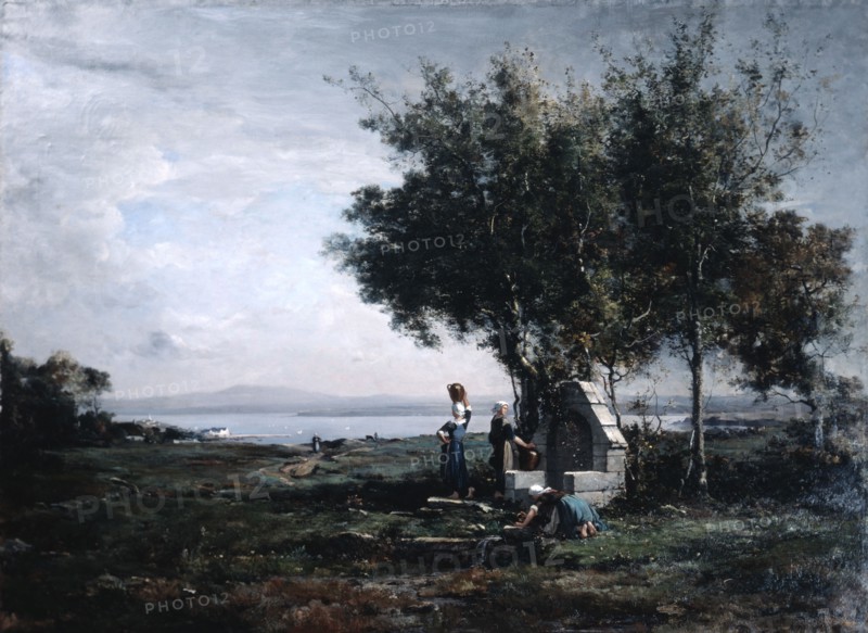 'Women at the Fountain', 1867. Artist: Emmanuel Lansyer