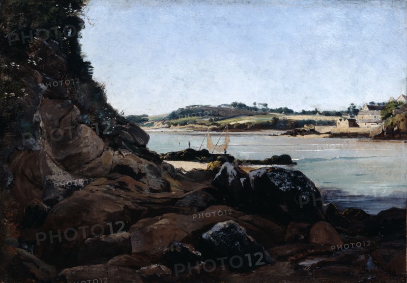 'The Channel of l'ile Tristan', 1873. Artist: Emmanuel Lansyer
