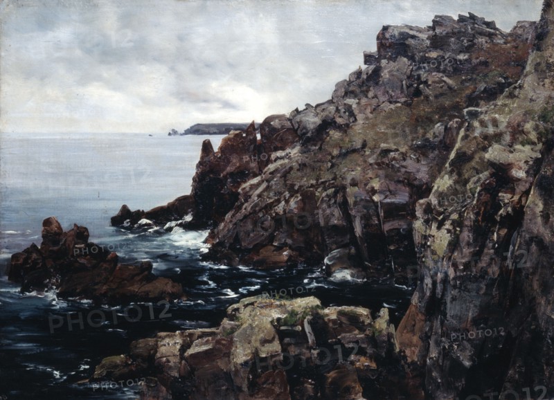 'Headland of Raz', 1884. Artist: Emmanuel Lansyer
