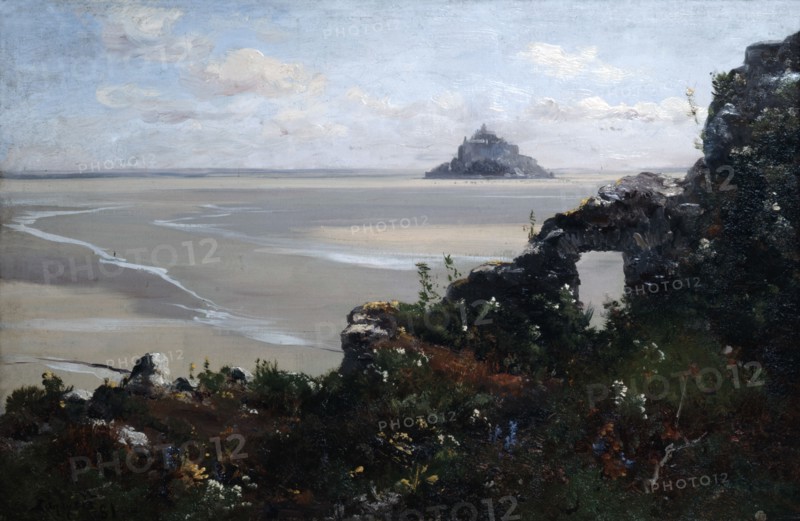 'Mont Saint Michel', 1881. Artist: Emmanuel Lansyer