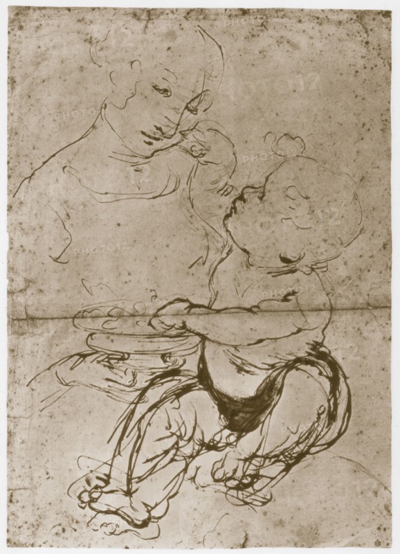 'Madonna with the Fruit-Plate', 1480-82. Artist: Leonardo da Vinci