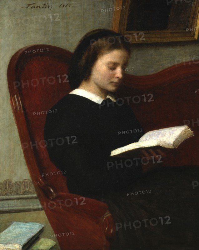 'The Reader', 1861.  Artist: Henri Fantin-Latour