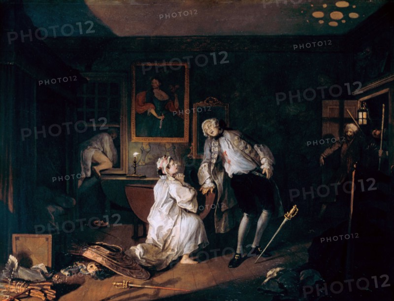 'Marriage A-la-Mode: 5. The Bagnio', c1743. Artist: William Hogarth