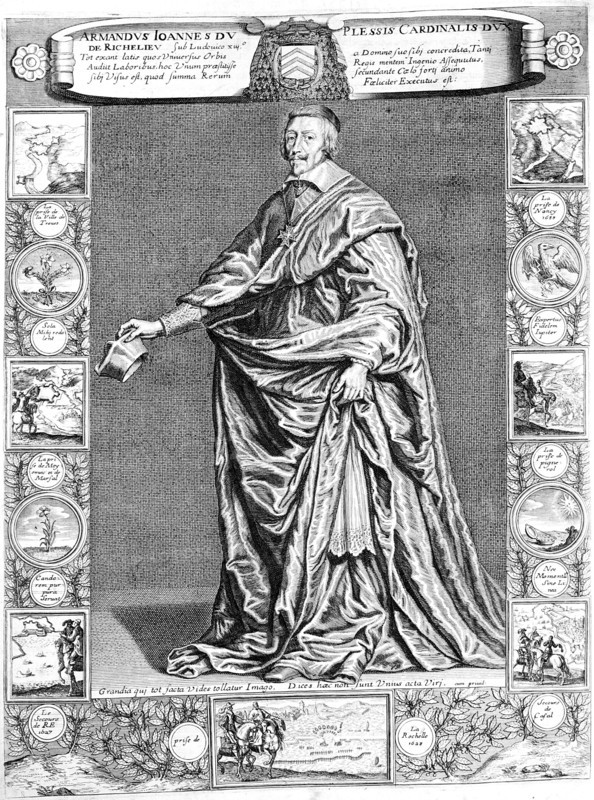 Cardinal Richelieu, c1637, (18th century) Artist: Anon