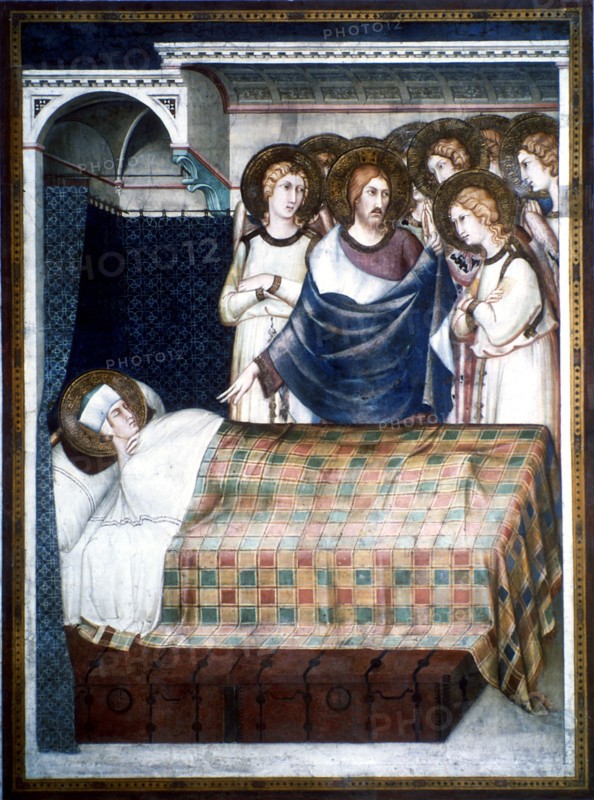 'St Martin's Dream', 14th century.  Artist: Simone Martini