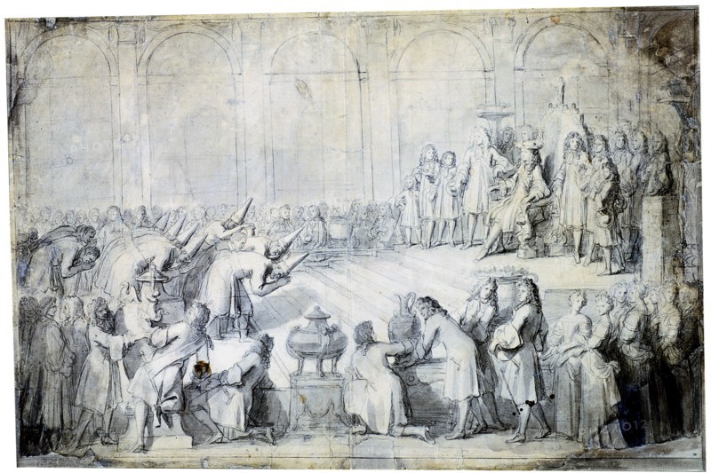''The Siamese Ambassadors before the King', 1686. Artist: Charles le Brun