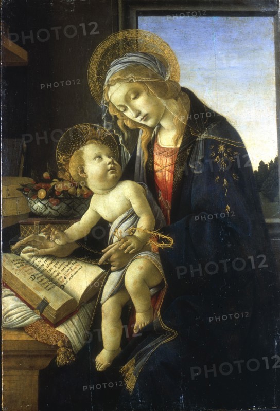 'Madonna and Child' ('Madonna of the Book'), 1483.  Artist: Sandro Botticelli