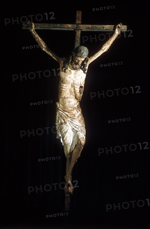Christ on the cross, crucifix, 14th century. Artist: Anon