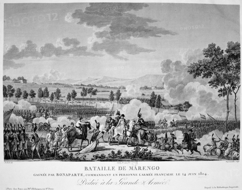 'Battle of Marengo', 14 June, 1804. Artist: Anon