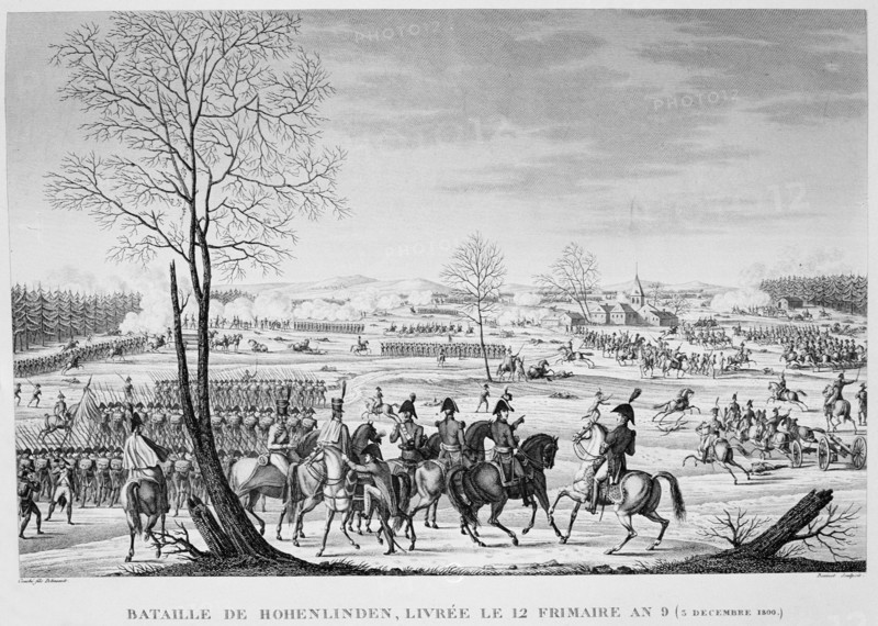 'Battle of Hohenlinden', 3 December, 1800. Artist: Anon