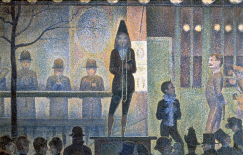 'Circus Sideshow', 1887-1888. Artist: Georges-Pierre Seurat