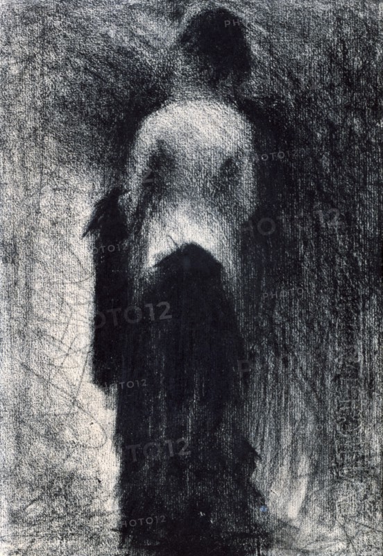'Woman Seen from the Back', c1880-1891. Artist: Georges-Pierre Seurat