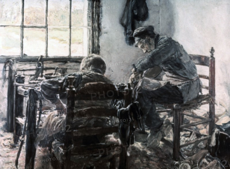 'Workshop of the Shoe Maker', 1881. Artist: Max Lieberman