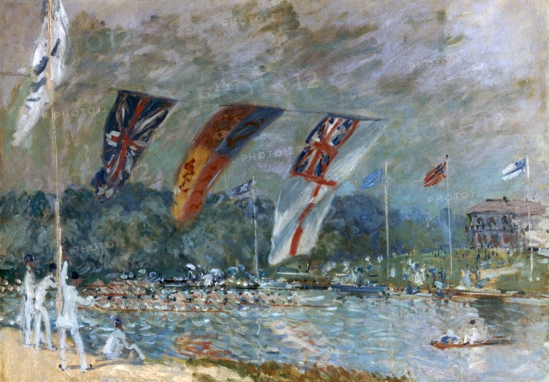 'Regatta at Molesey', 1874. Artist: Alfred Sisley