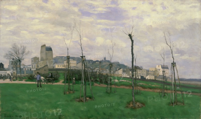 'View of Montmartre from the Cité des Fleurs', 1869. Artist: Alfred Sisley