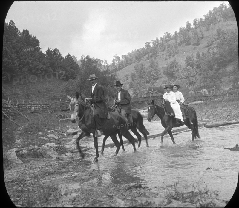 Riding pillion, Appalachia, USA, c1917. Artist: Cecil Sharp