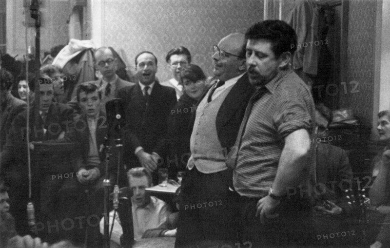 AL Lloyd and Ewan MacColl, Enterprise Public House, London, late 1950s-early 1960s.  Artist: Eddis Thomas