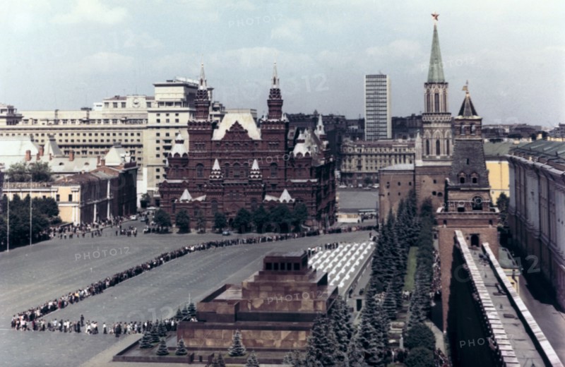 Lenin's mausoleum, Red Square, Moscow, 1980. Artist: Unknown