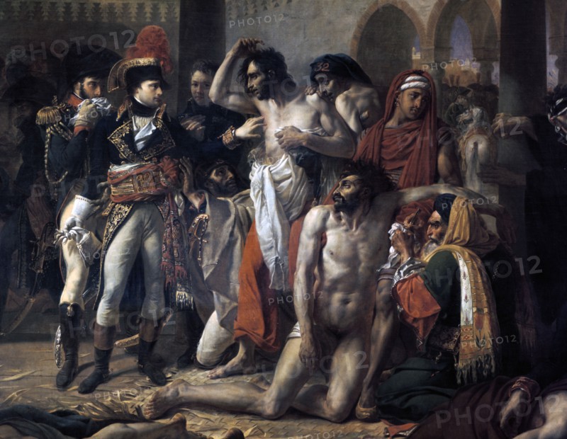 'Napoleon Bonaparte Visiting the Plague Stricken of Jaffa', 11th March 1799, 1804.  Artist: Antoine-Jean Gros