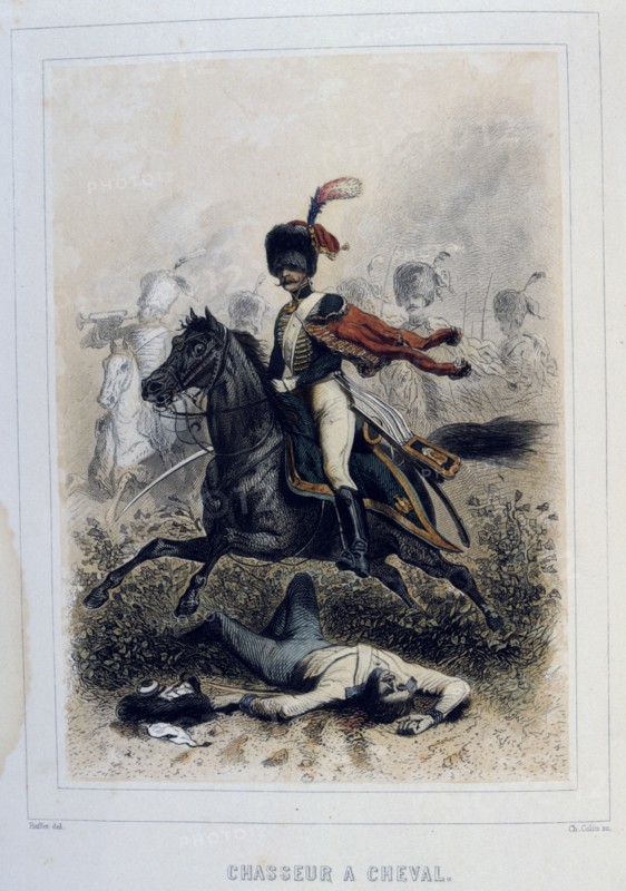 'Chasseurs à Cheval', (light cavalry), 1859.  Artist: Auguste Raffet